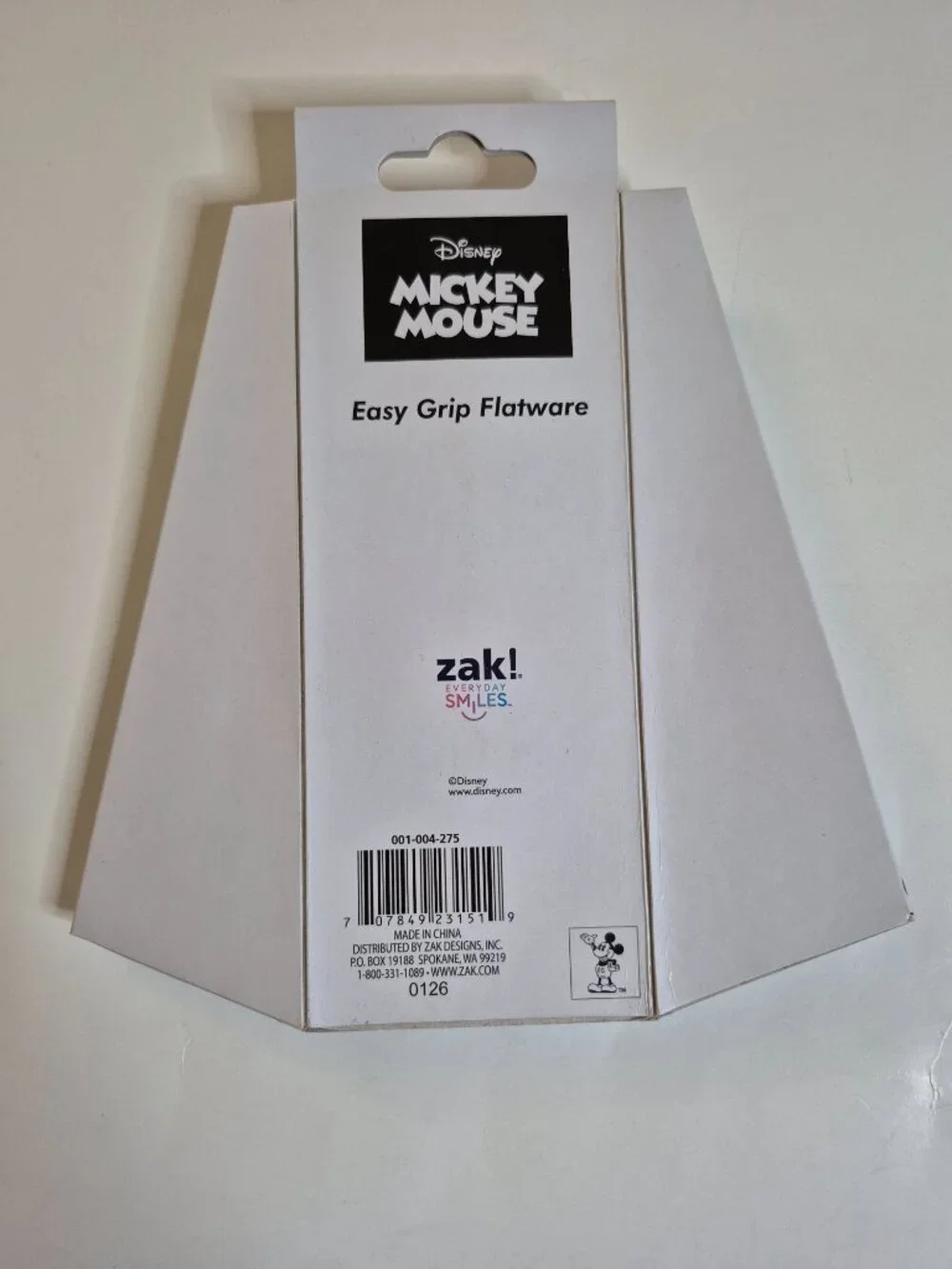 Mickey Mouse Zak! Easy Grip Flatware 2 Piece Set Spoon Fork New Must L@@K